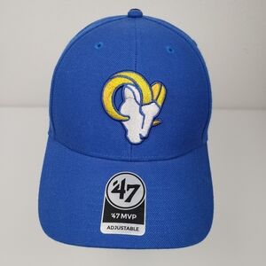 '47 MVP Los Angeles Rams Adjustable Hat Royal Blue